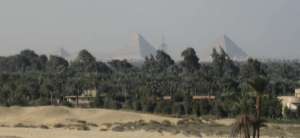 Looking at Giza from Abusir